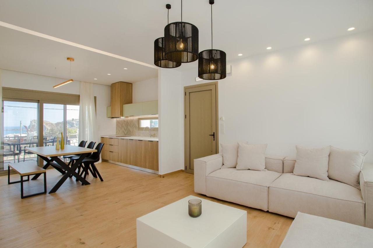 Ikia Seascape At Stegna Villa Архангелос Екстериор снимка