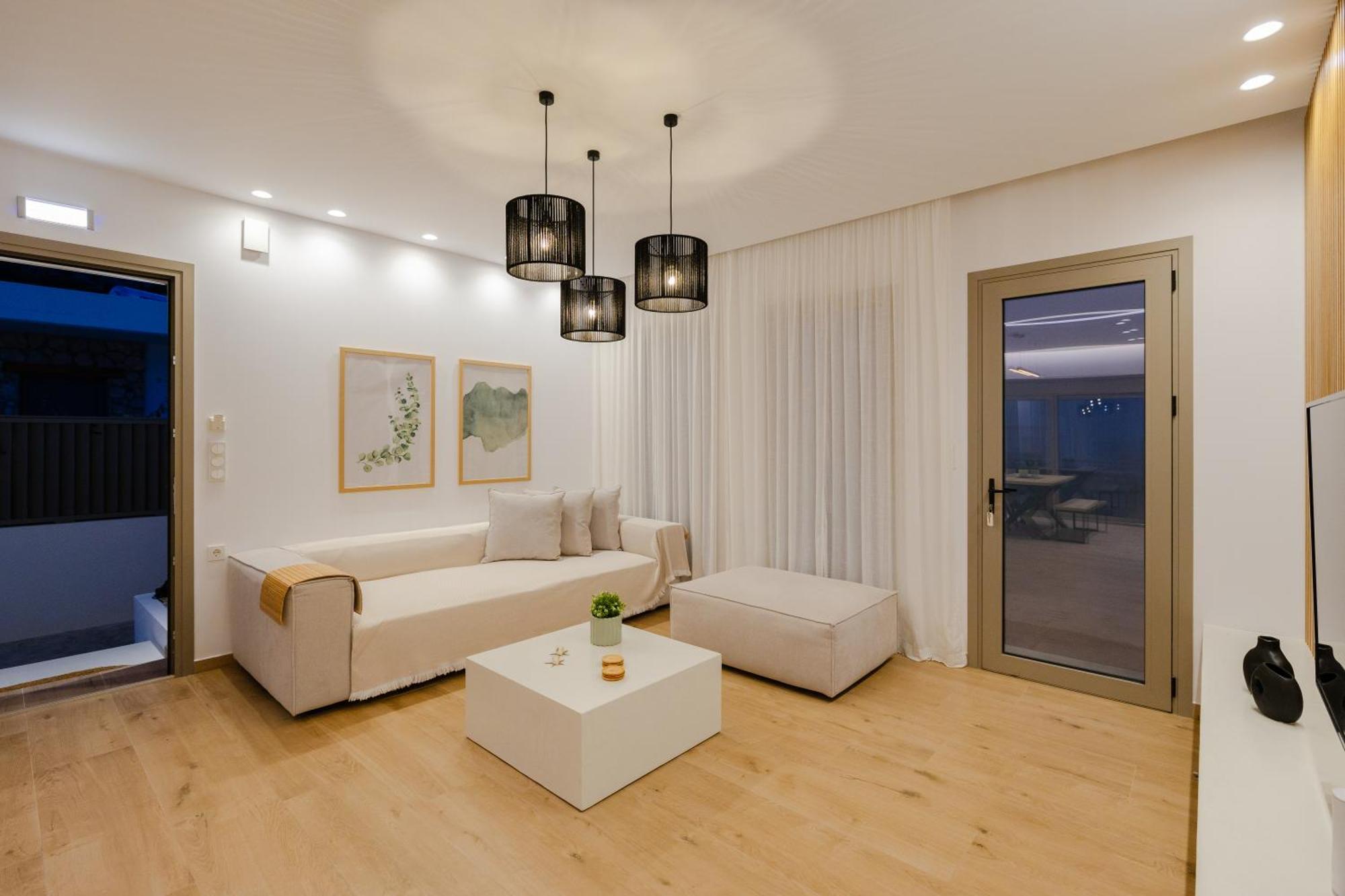 Ikia Seascape At Stegna Villa Архангелос Екстериор снимка